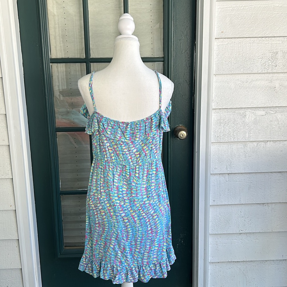 Lilly Pulitzer Kalen Clam Patterned Ruffle Dress extra Small - Picture 6 of 8